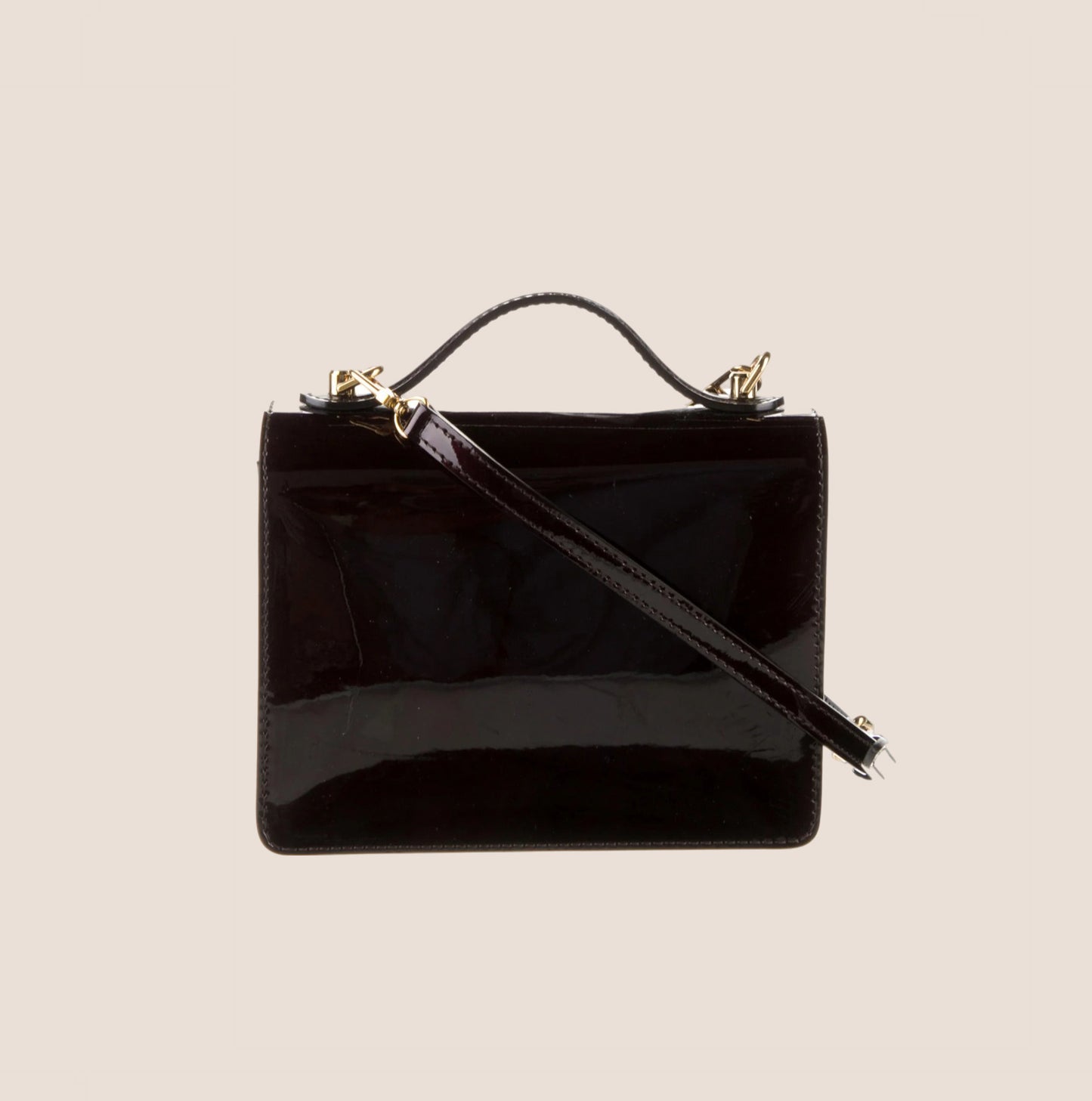 LOUIS VUITTON 2013 BURGUNDY VERNIS MONCEAU BAG