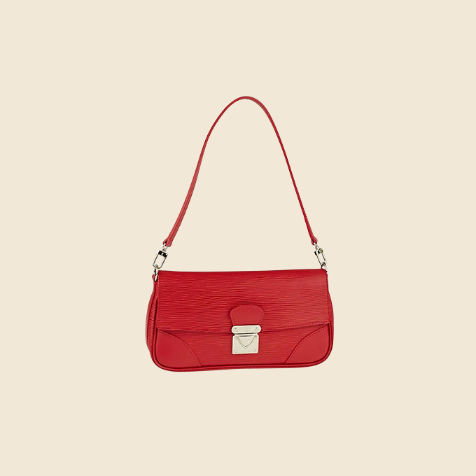 LOUIS VUITTON RED EPI SEGUR SHOULDER BAG