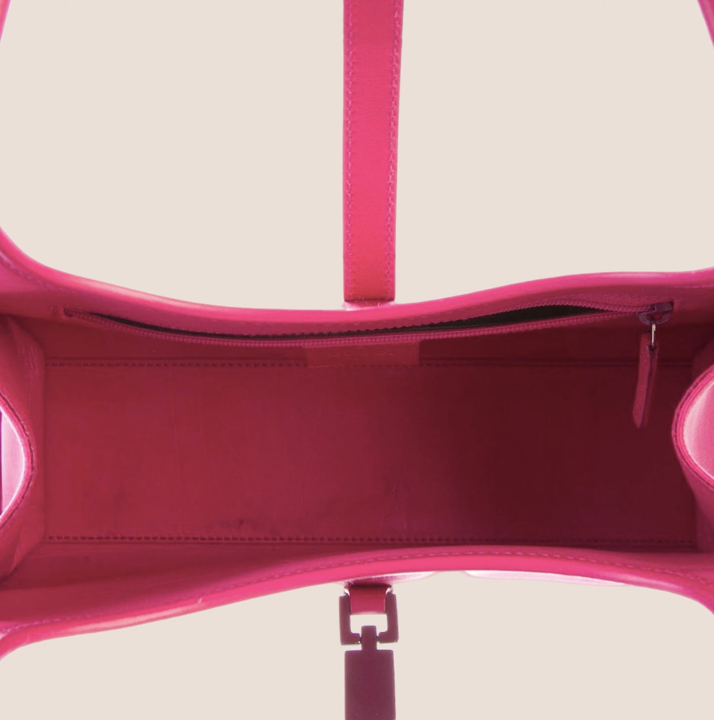 GUCCI FUCHSIA SATIN JACKIE HOBO BAG