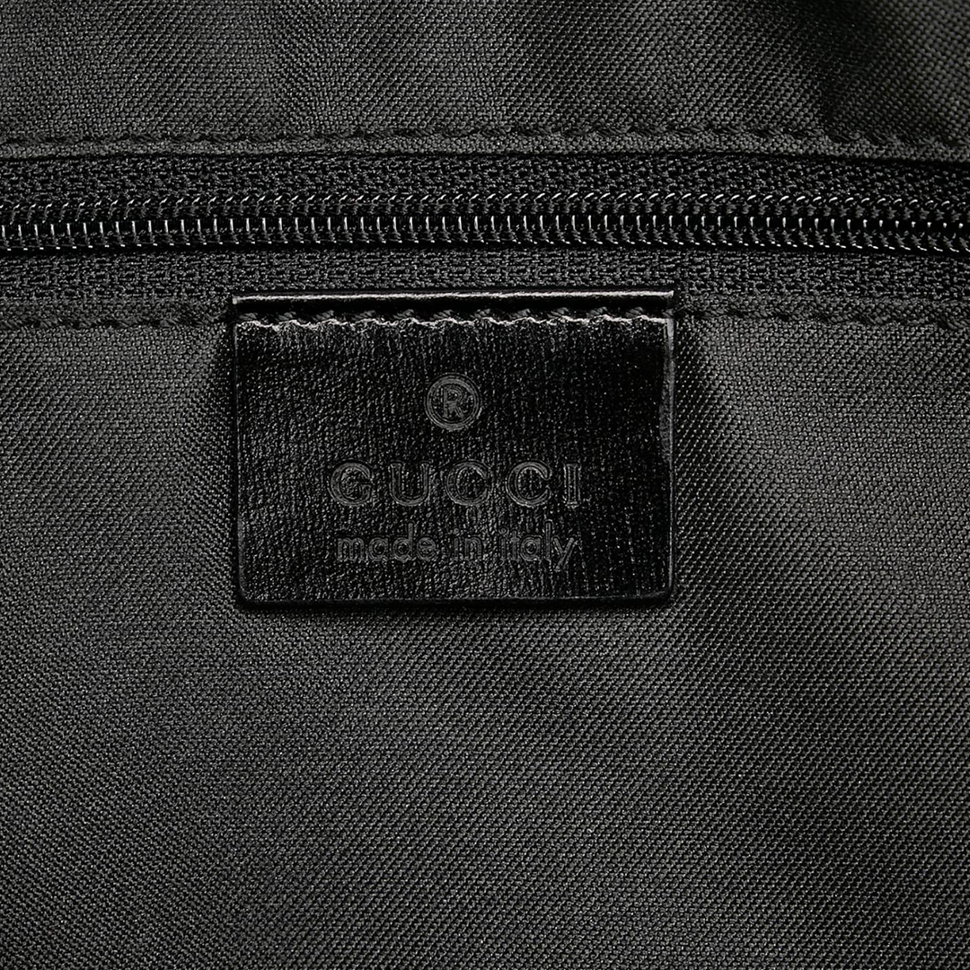 GUCCI BLACK GG MONOGRAM VELVET HOBO BAG
