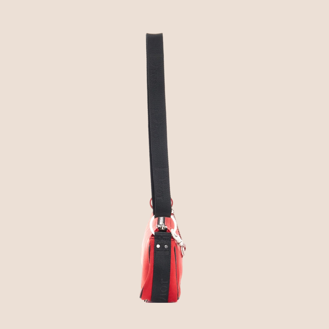 CHRISTIAN DIOR RED HARCORE CROSSBODY BAG