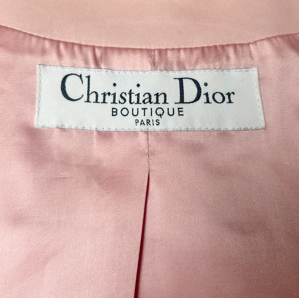 CHRISTIAN DIOR SPRING 2004 BONDAGE PINK LEATHER JACKET