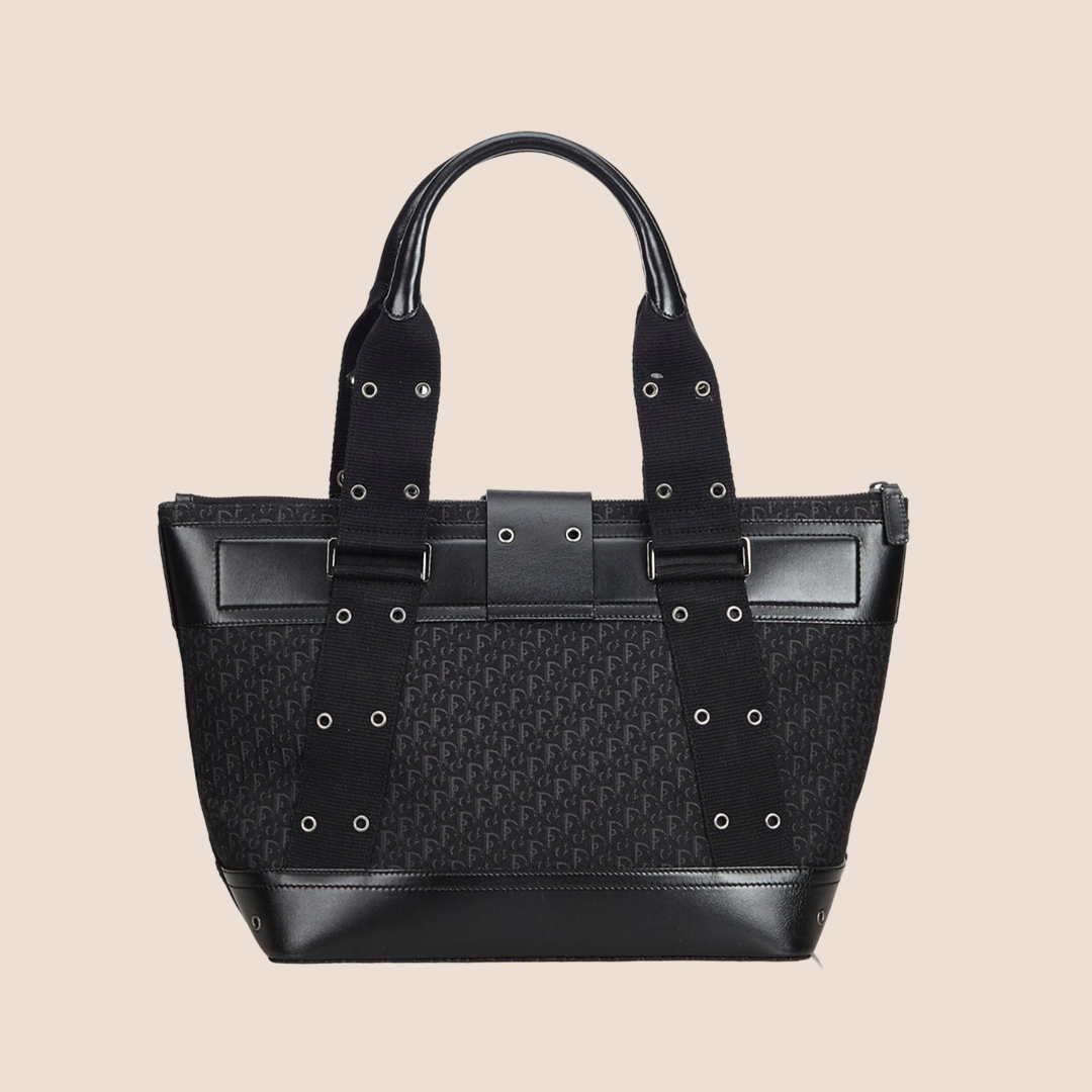 CHRISTIAN DIOR BLACK DIORISSIMO STREET CHIC TOTE BAG
