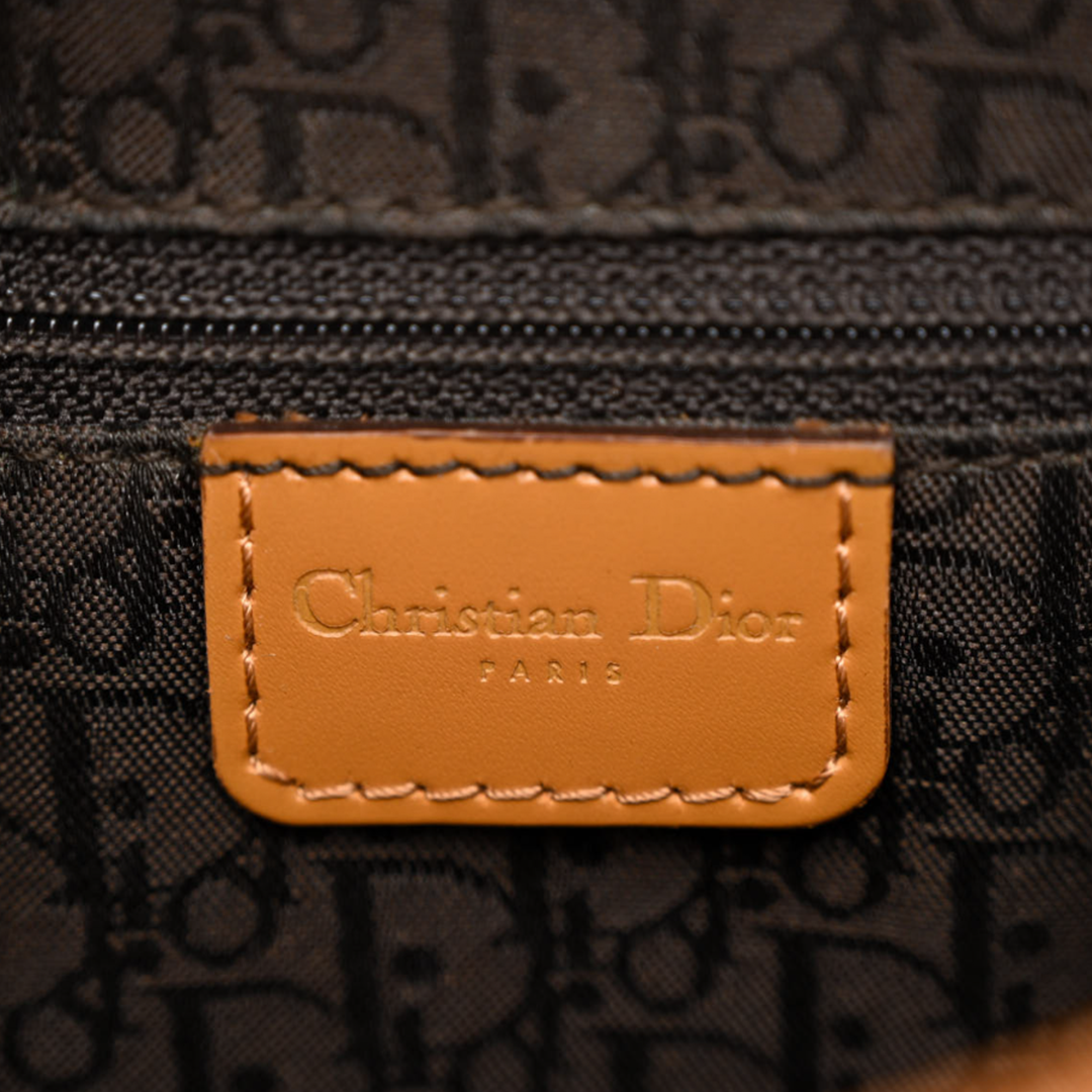 CHRISTIAN DIOR BROWN LEATHER STREET CHIC HOBO BAG