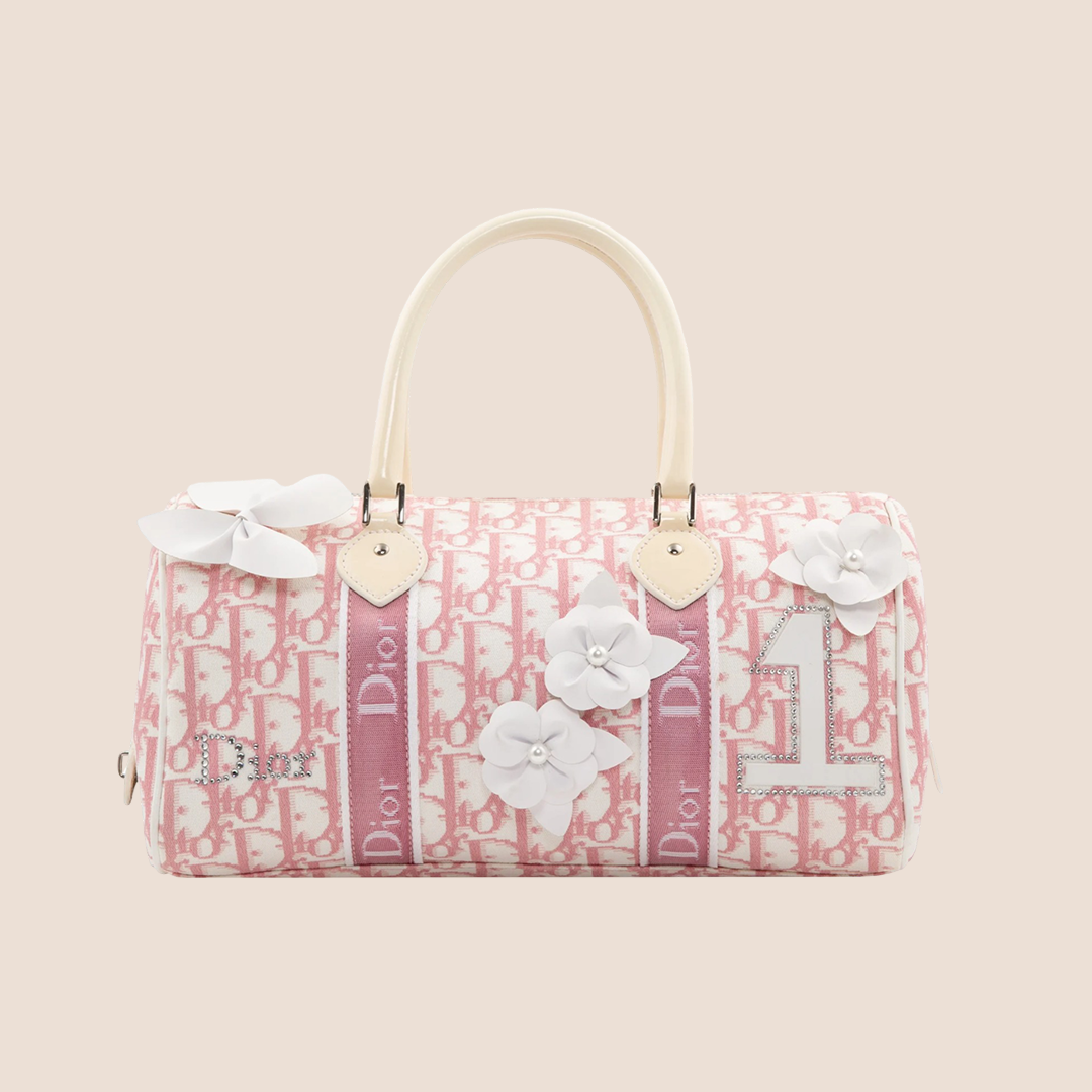 CHRISTIAN DIOR 2004 PINK TROTTER GIRLY BOSTON BAG – RDB CHRISTIAN DIOR 2004 PINK TROTTER GIRLY BOSTON BAG – RDB