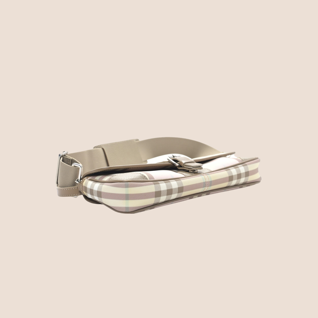 BURBERRY CANDY CHECK LOLA SHOULDER BAG
