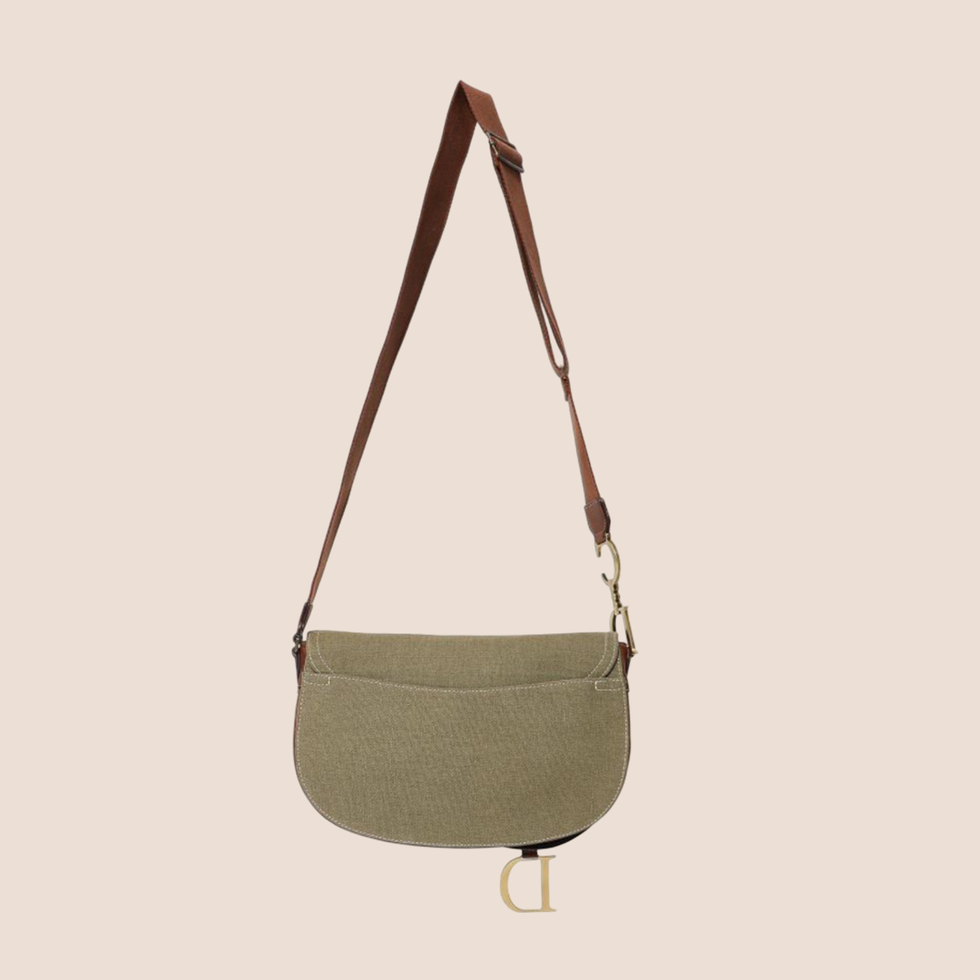 CHRISTIAN DIOR FALL 2002 KHAKI BROWN CROSSBODY BAG