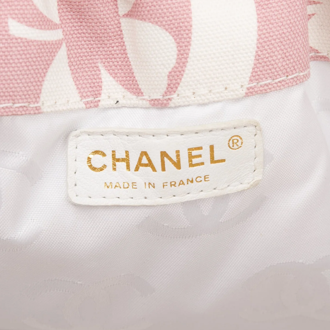 CHANEL 2004 CC PINK CLOVER PRINT BAG
