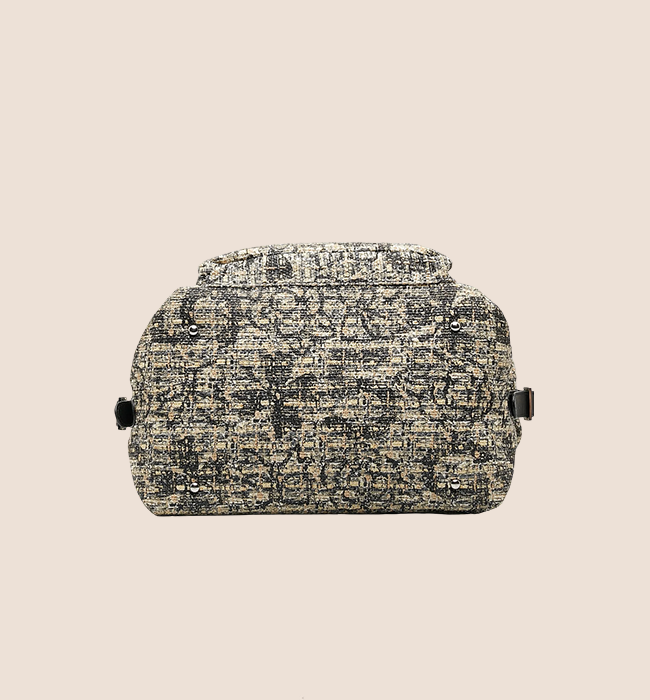 CHANEL 2006 TWEED CLOVER DUFFLE HANDBAG