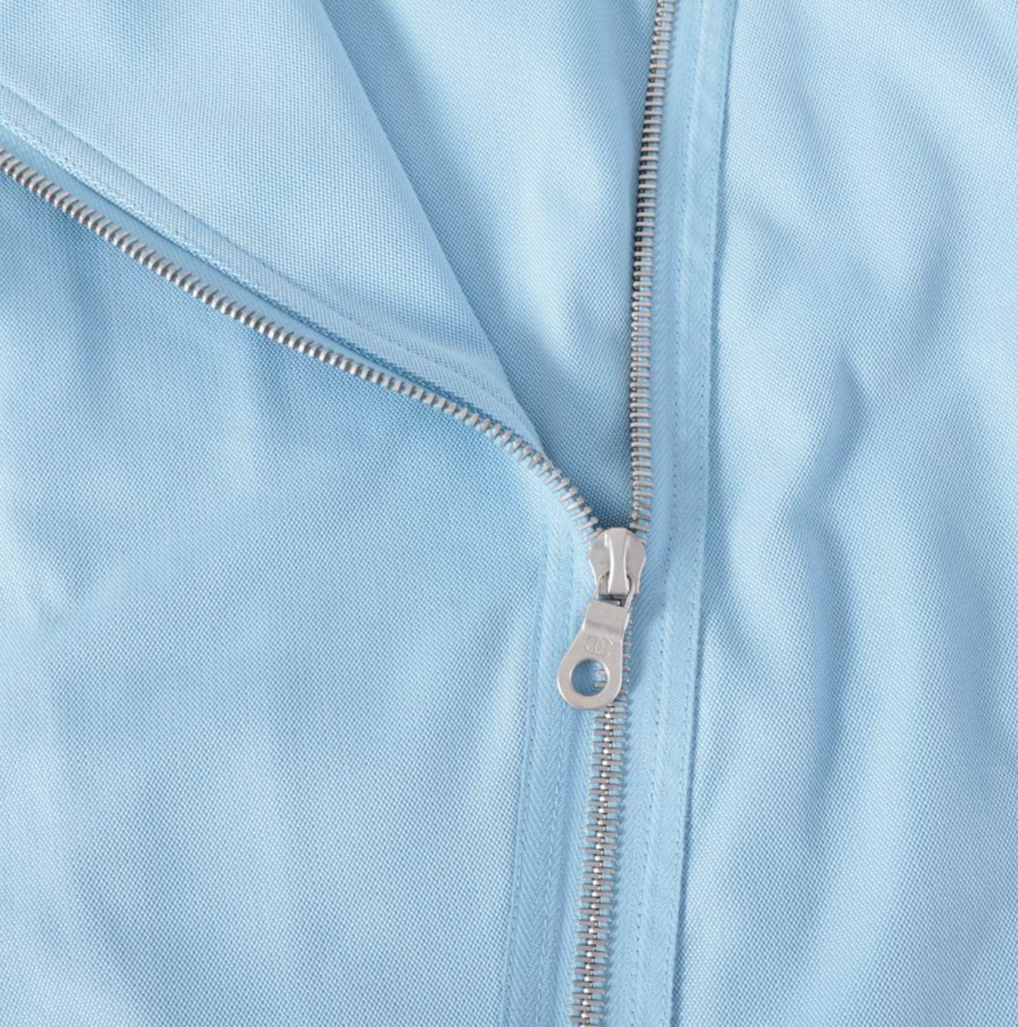 CHANEL 2002 CC LOGO BLUE BIKER JACKET