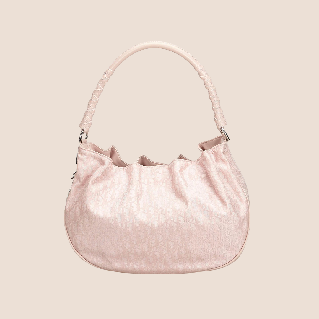 CHRISTIAN DIOR PINK DIORISSIMO LOVELY CHARM HOBO BAG
