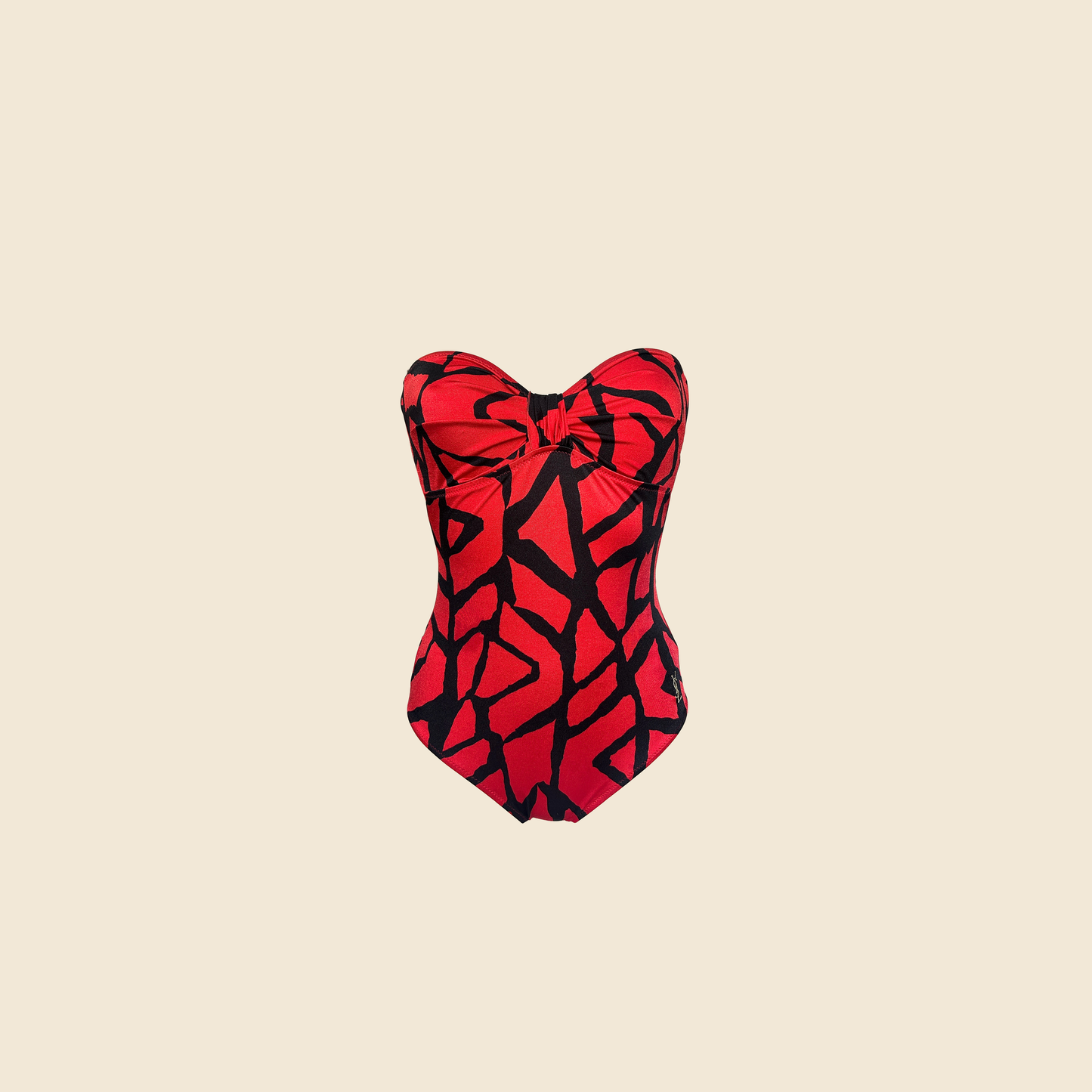 YVES SAINT LAURENT 1990s STRAPLESS SWIMSUIT