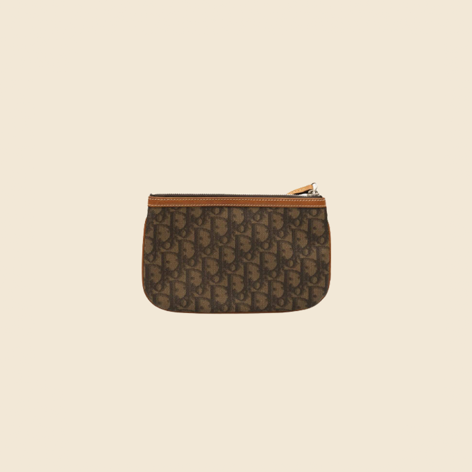 CHRISTIAN DIOR BROWN ROMANTIQUE MINI SHOULDER BAG