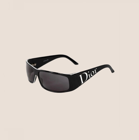 CHRISTIAN DIOR DIOR 1 BLACK LOGO SUNGLASSES