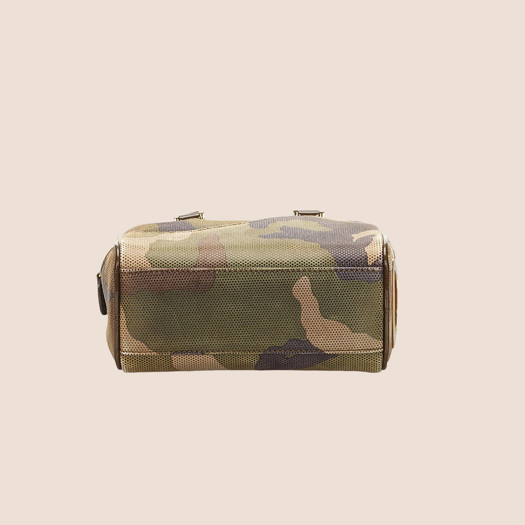 CHRISTIAN DIOR 2000 CAMOUFLAGE PRINT MALICE MINI BOSTON BAG