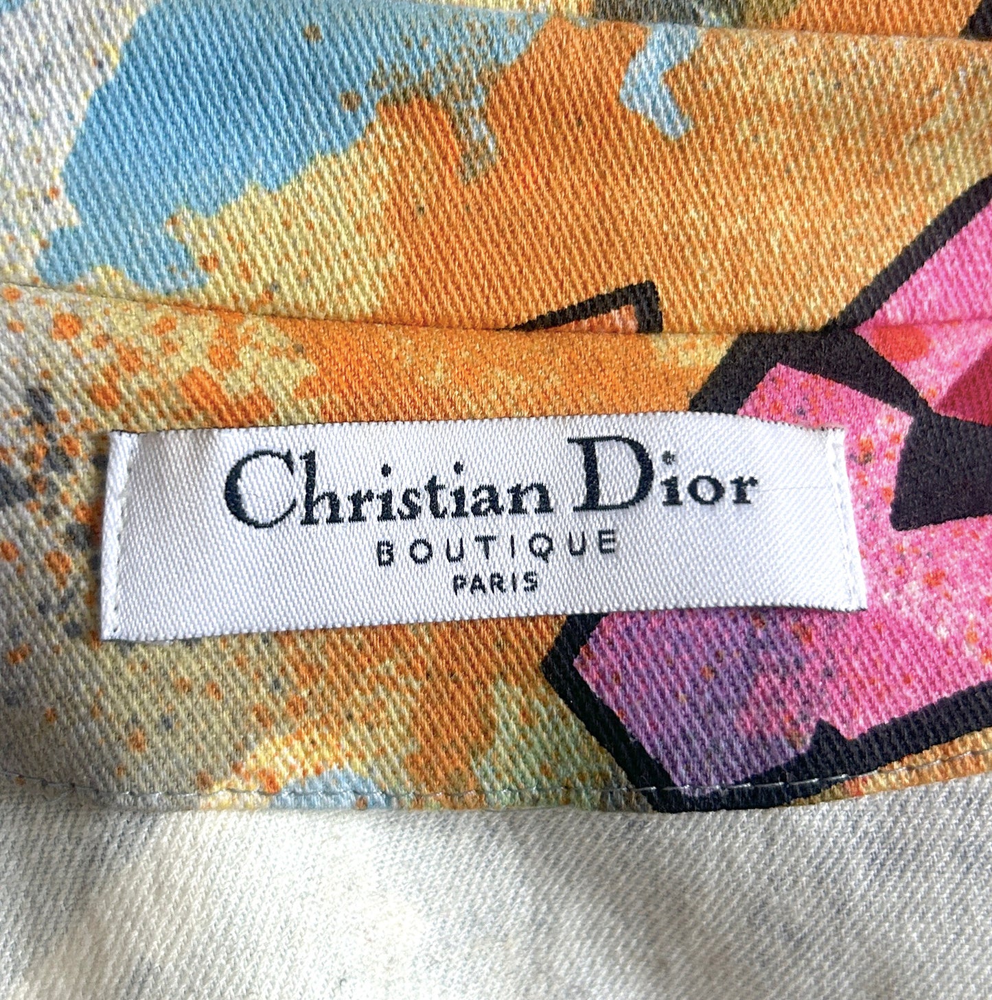 CHRISTIAN DIOR 2004 "DIOR KAOS" GRAFFITI PRINT BLAZER