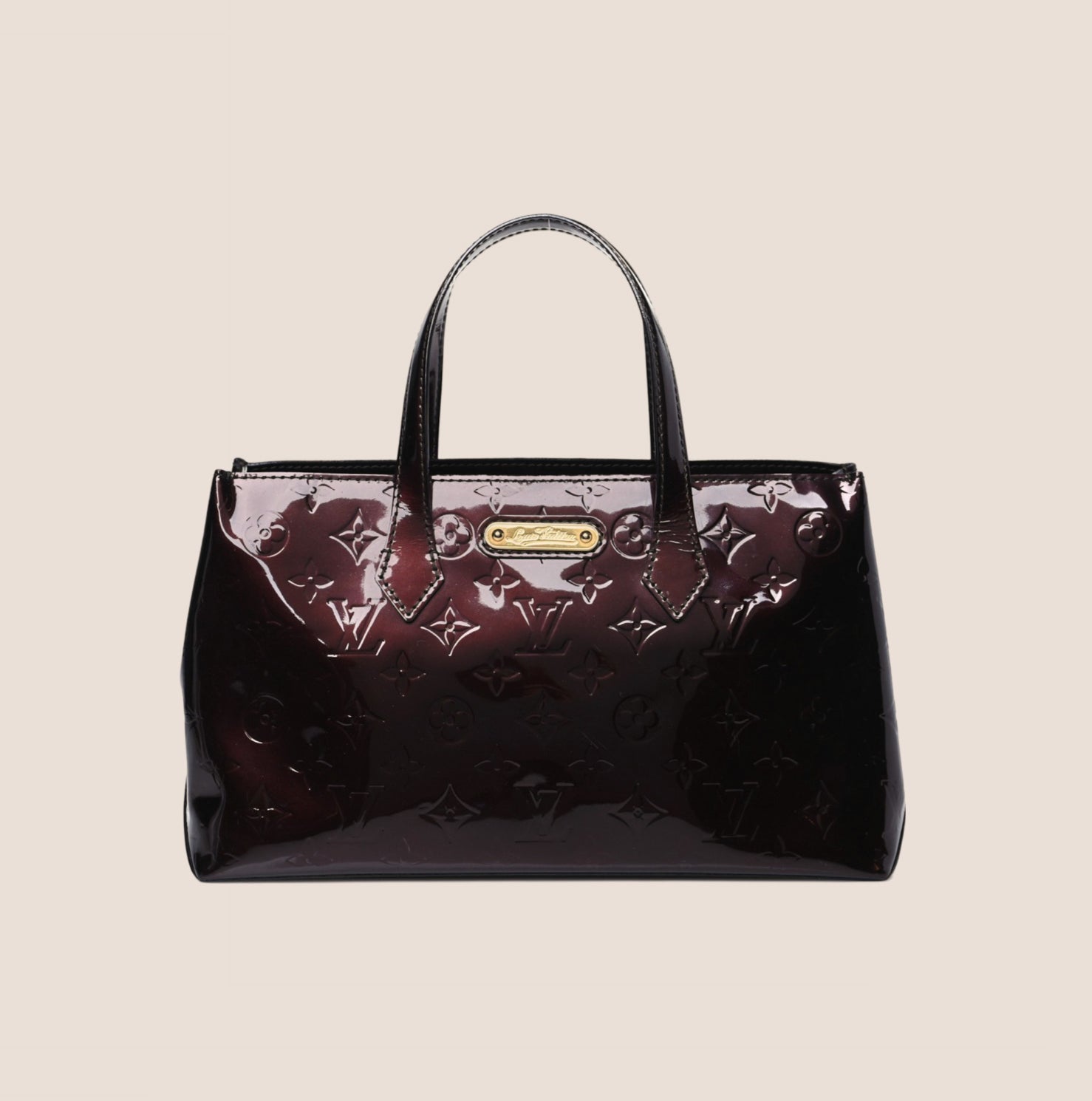 LOUIS VUITTON AMARANTE MONOGRAM VERNIS WILSHIRE PM BAG – RDB