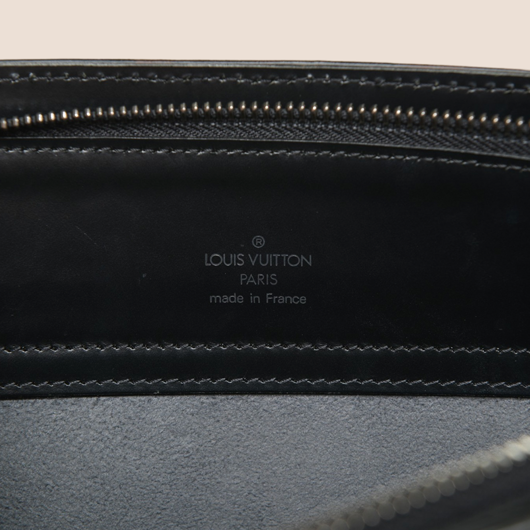 LOUIS VUITTON BLACK EPI Z GEMEAUX TOTE BAG