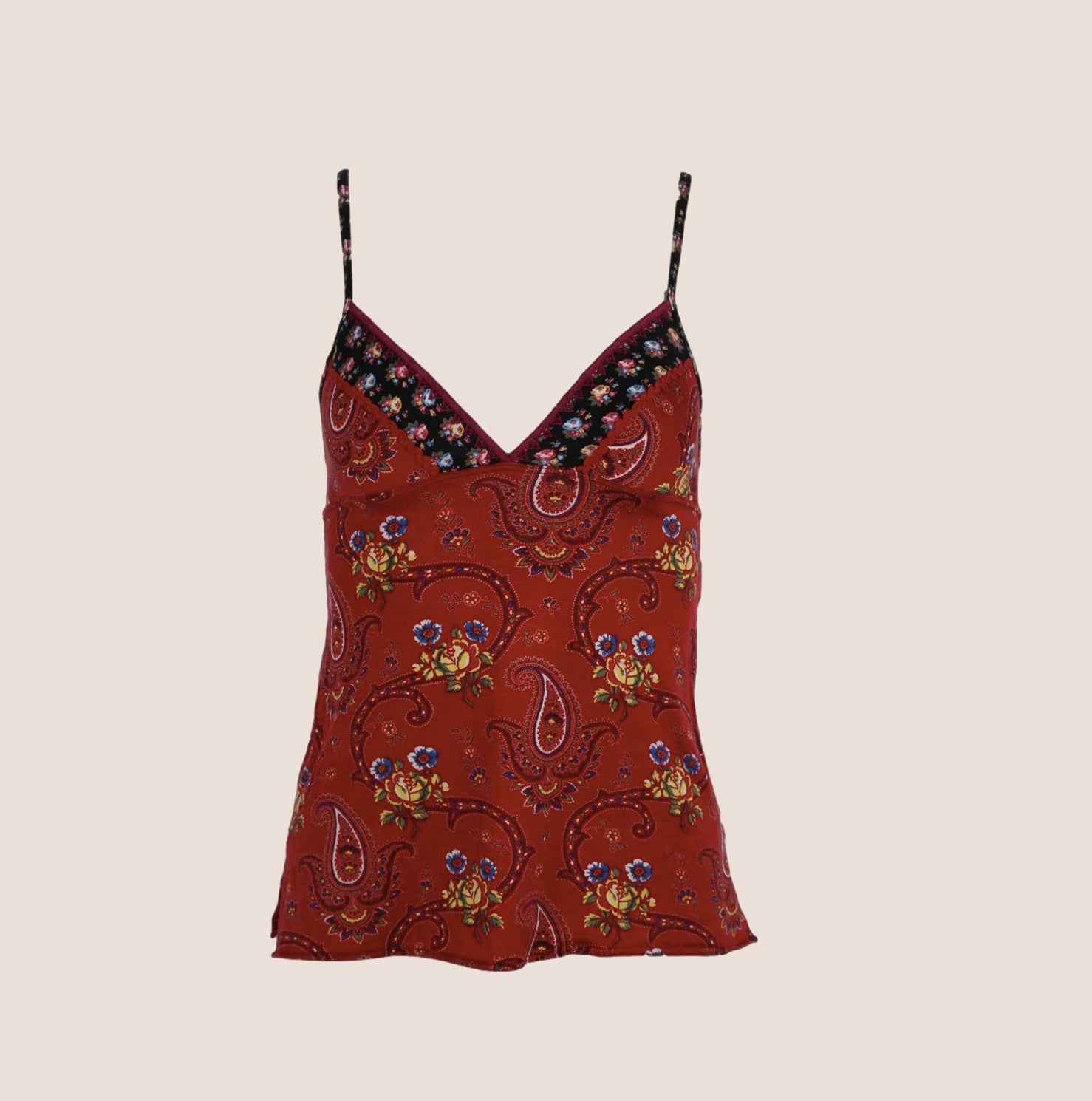 CHRISTIAN DIOR 2002 RED BANDANA PRINT CAMISOLE TOP – RDB