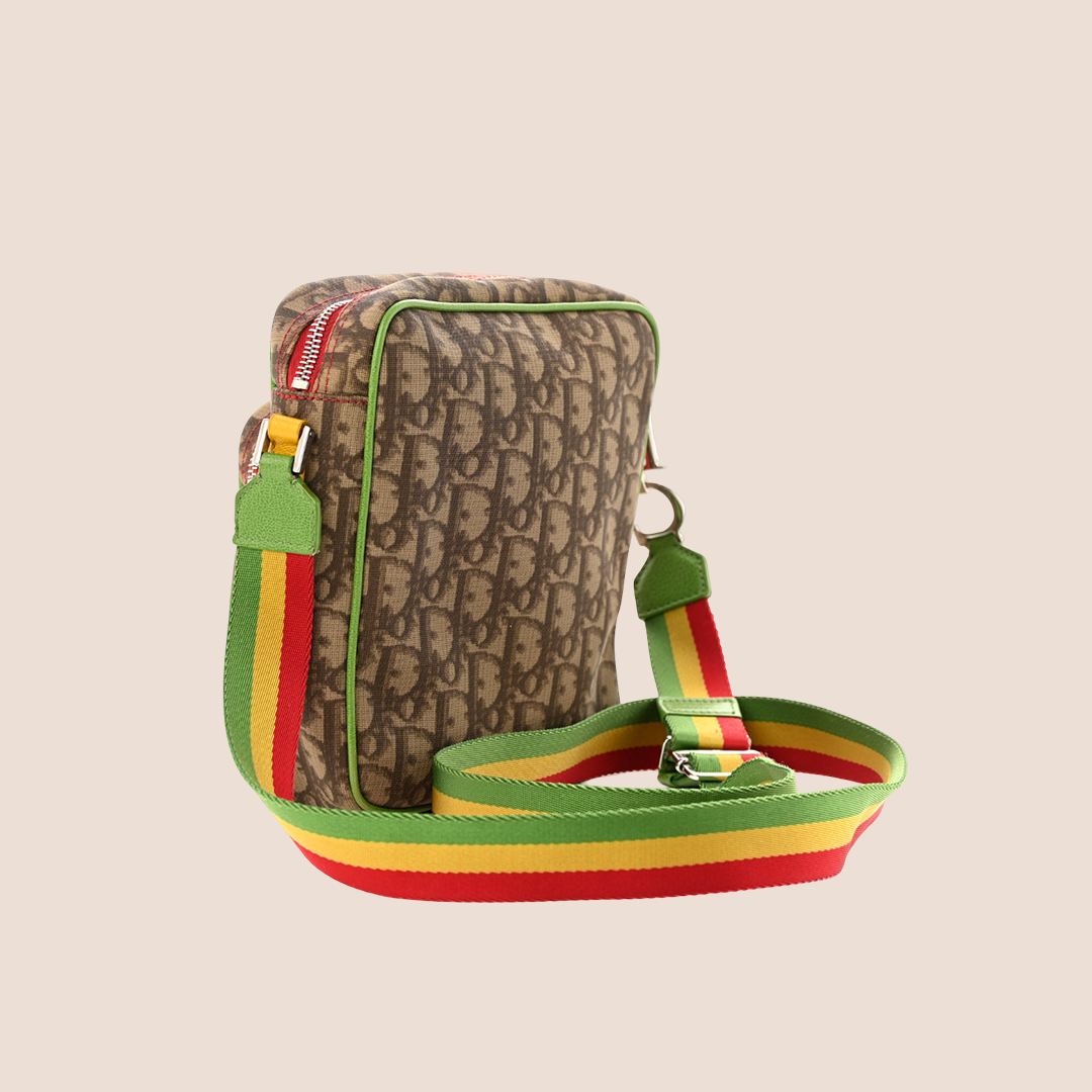 CHRISTIAN DIOR 2004 RASTA MULTICOLOR MINI CROSSBODY BAG
