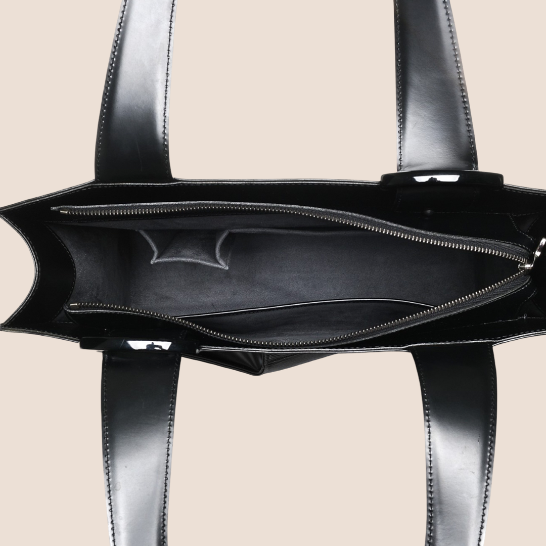 LOUIS VUITTON BLACK EPI Z GEMEAUX TOTE BAG