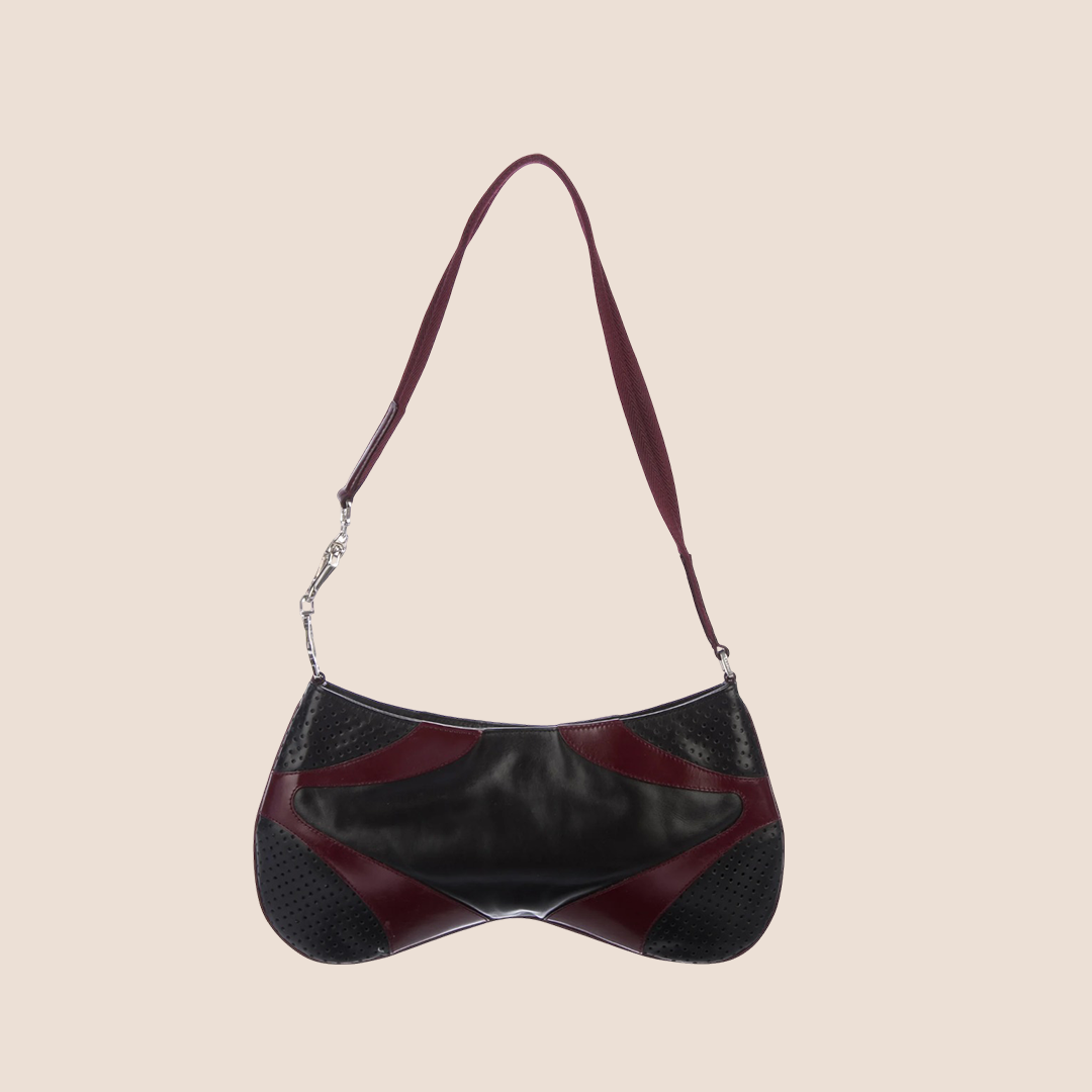 PRADA BLACK VITELLO DRIVE SHOULDER BAG