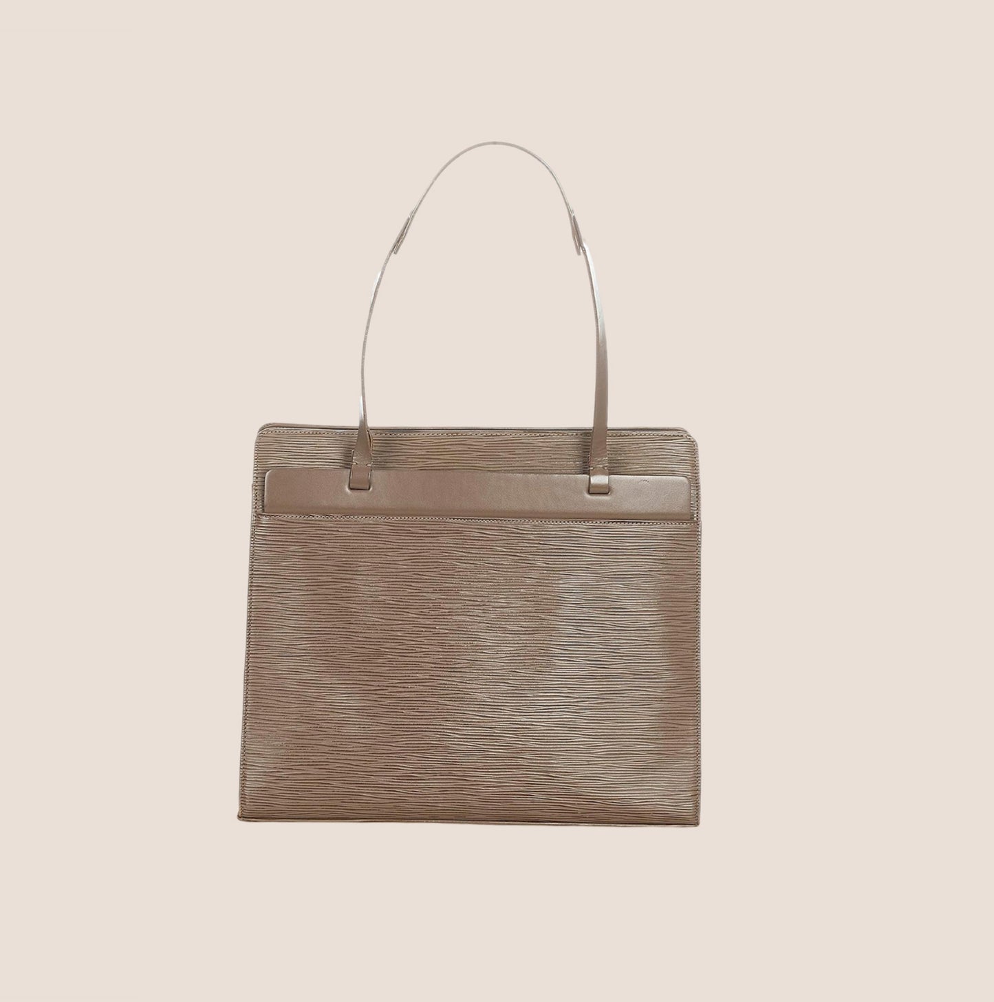 LOUIS VUITTON GREY EPI CROISETTE PM TOTE BAG
