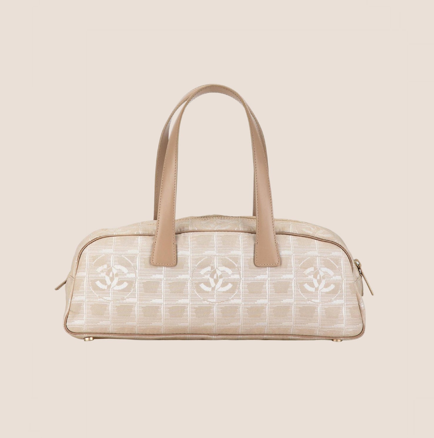 CHANEL 2003 TRAVEL LINE BEIGE BOWLER BAG – RDB