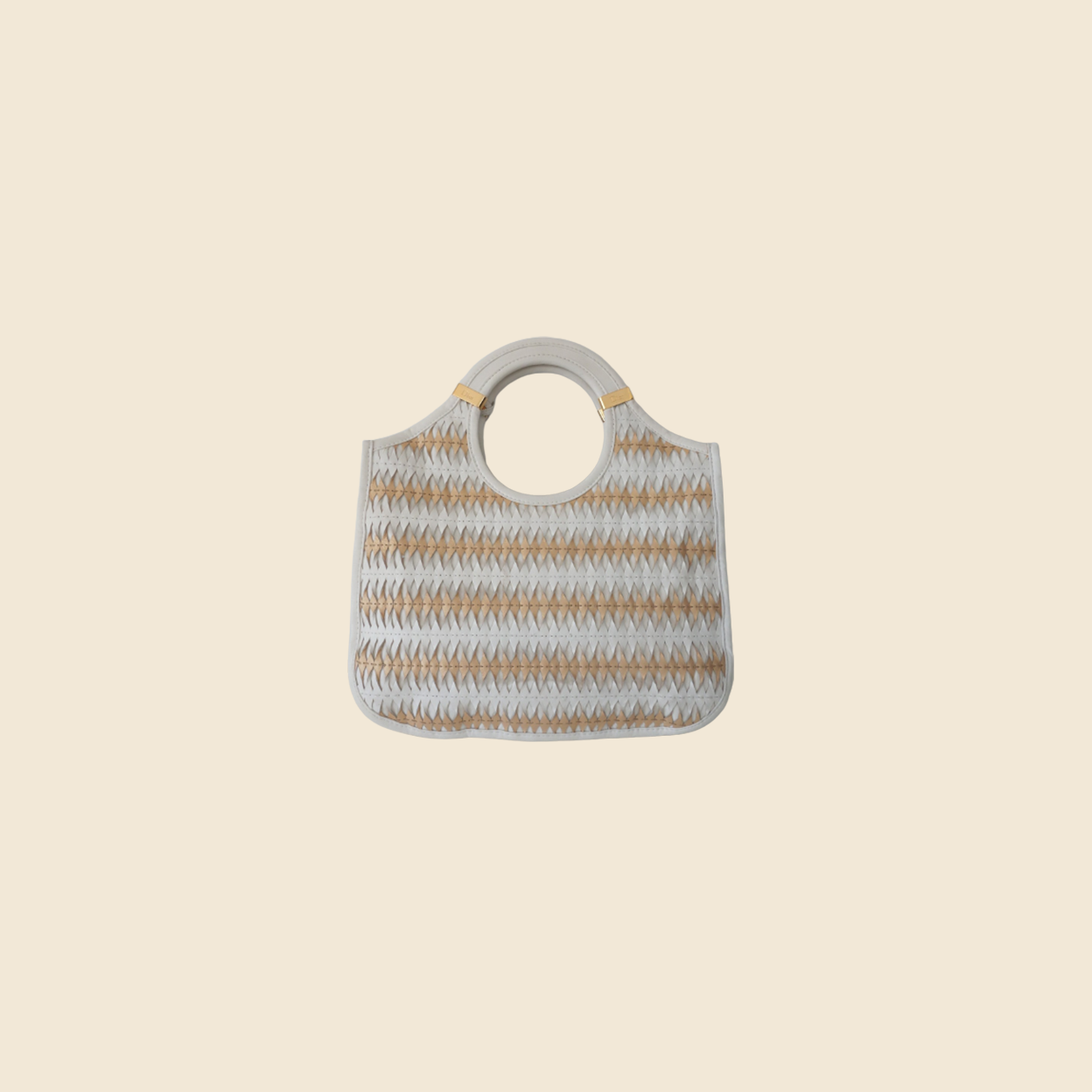 CHRISTIAN DIOR DIORITA INTRICATE WOVEN LEATHER HANDBAG