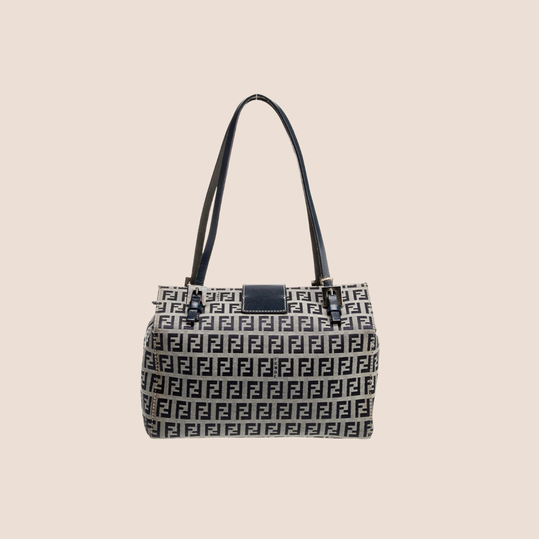 FENDI 2000 ZUCCHINO BOULDER FLAP BAG