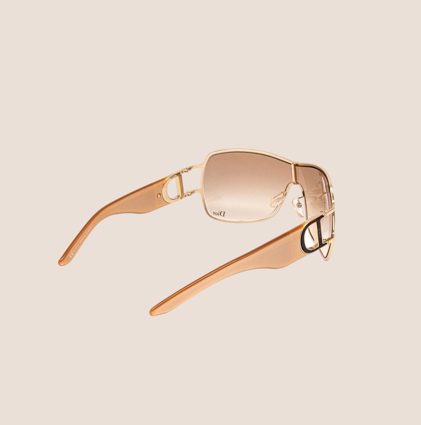 CHRISTIAN DIOR CLEAR BROWN PRECOLL 1 SUNGLASSES