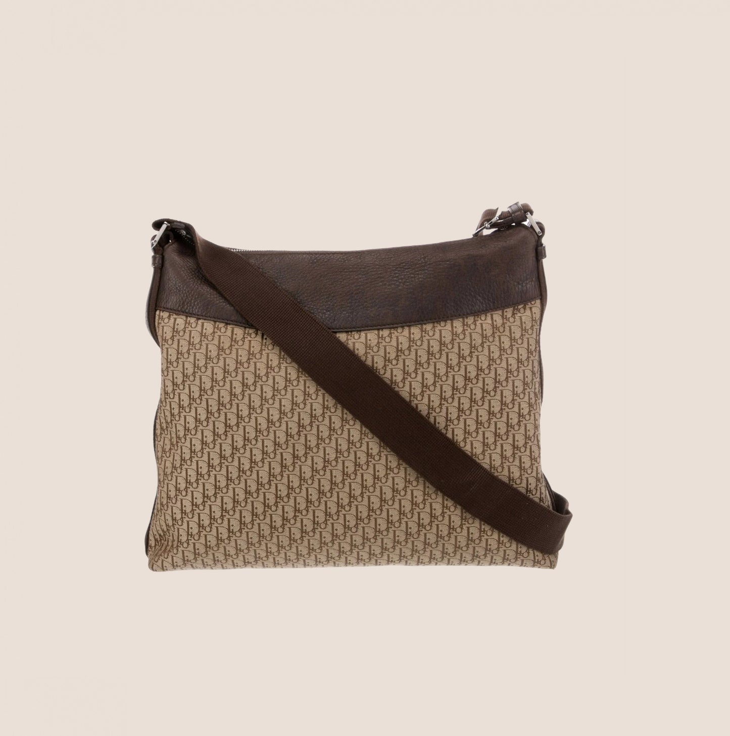 CHRISTIAN DIOR 2005 BROWN STREET CHIC DIORISSIMO MESSENGER BAG