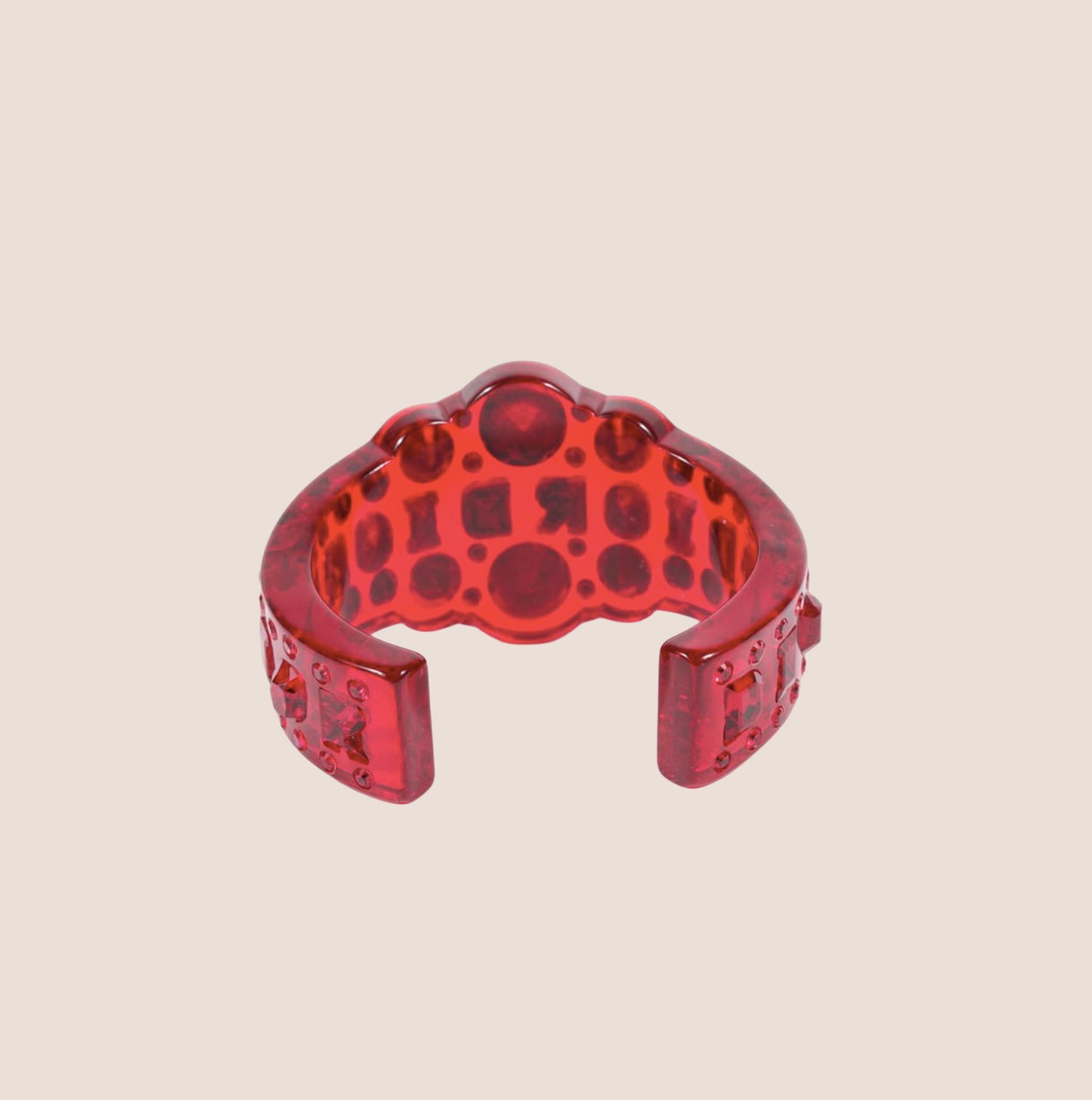 CHRISTIAN DIOR RUBE RED CUFF BRACELET