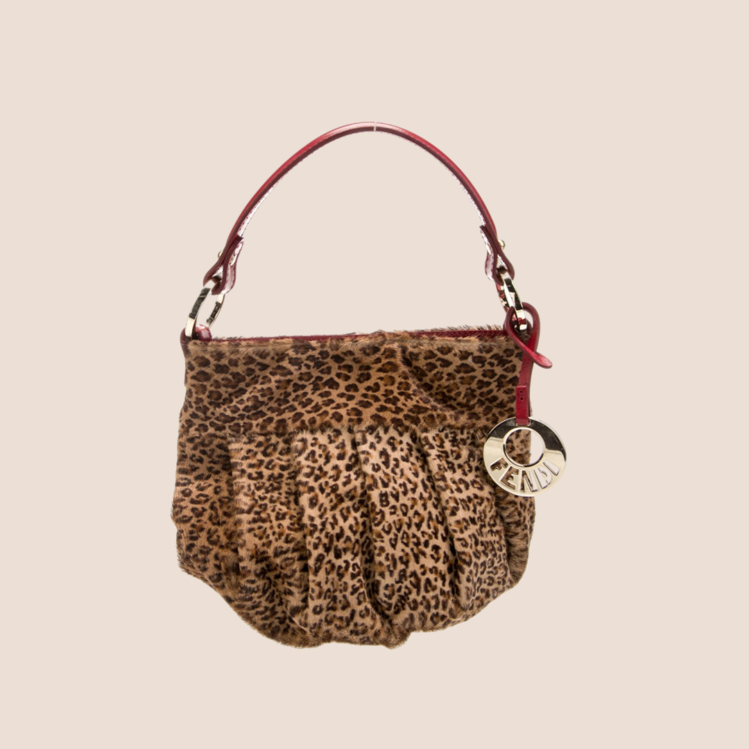 FENDI 2004 LEOPARD PRINT PONY HAIR MINI CHEF BAG – RDB