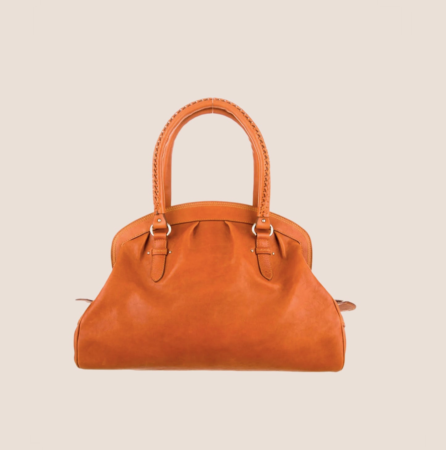 CHRISTIAN DIOR 2007 ORANGE LEATHER MY DIOR BAG