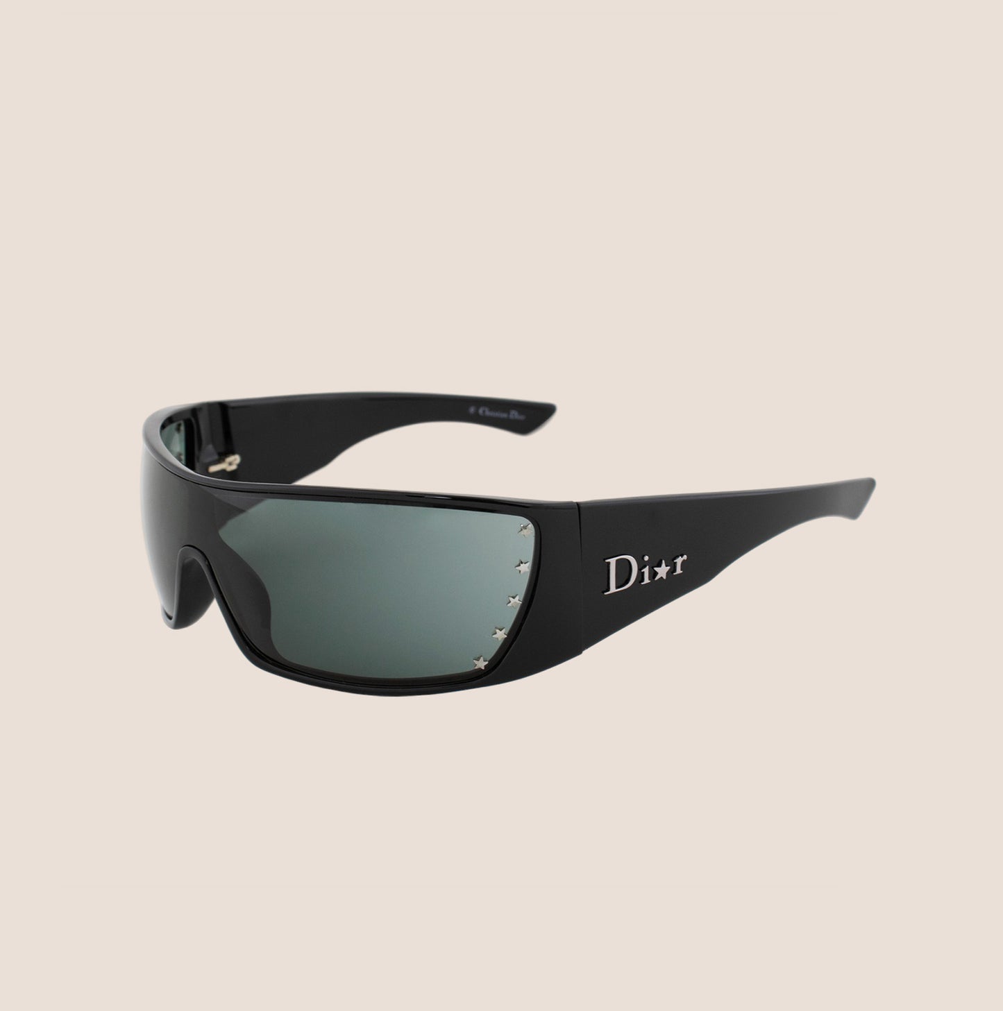 CHRISTIAN DIOR BLACK STELLE SHIELD SUNGLASSES