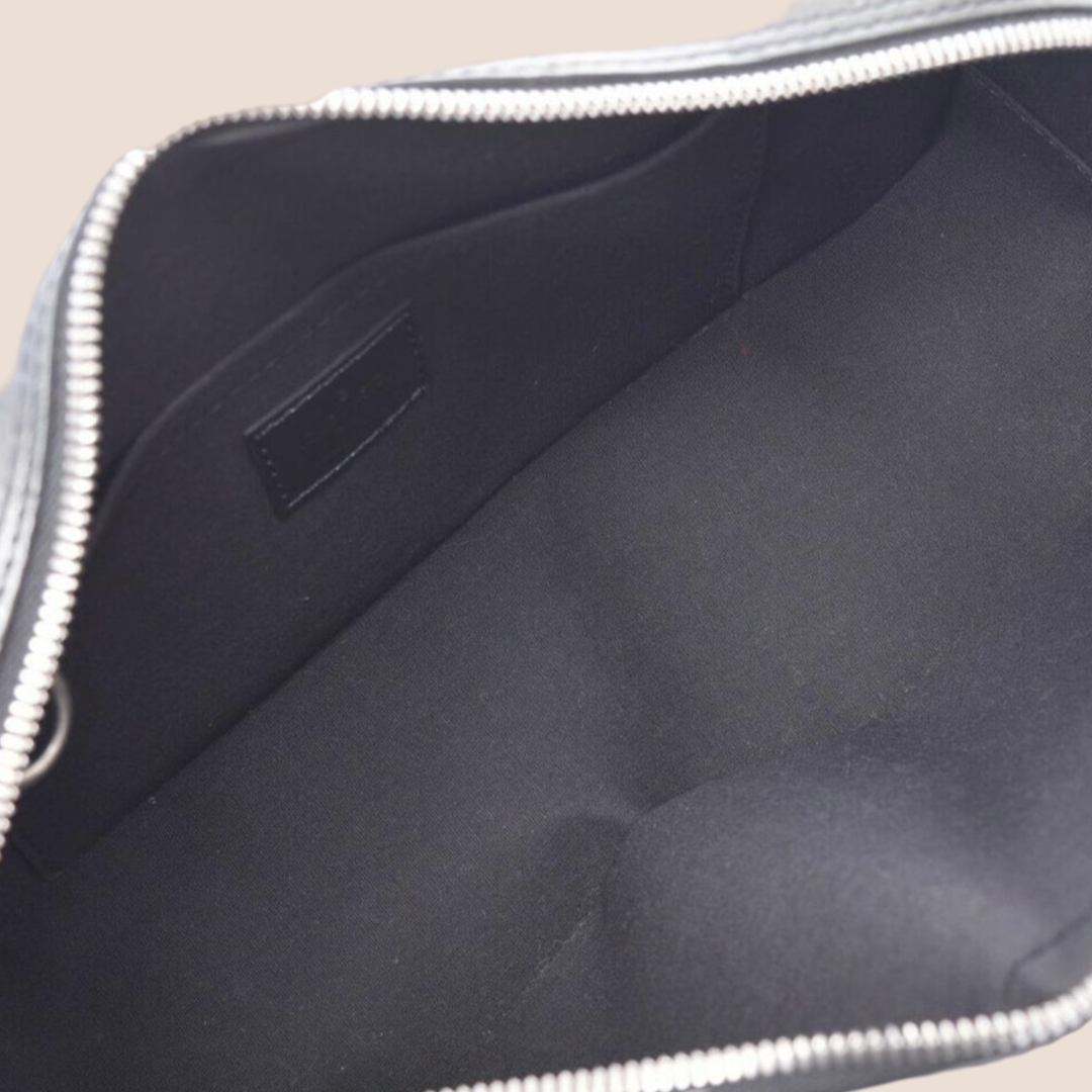 LOUIS VUITTON GREY MONOGRAM MAT SHELTON BAG