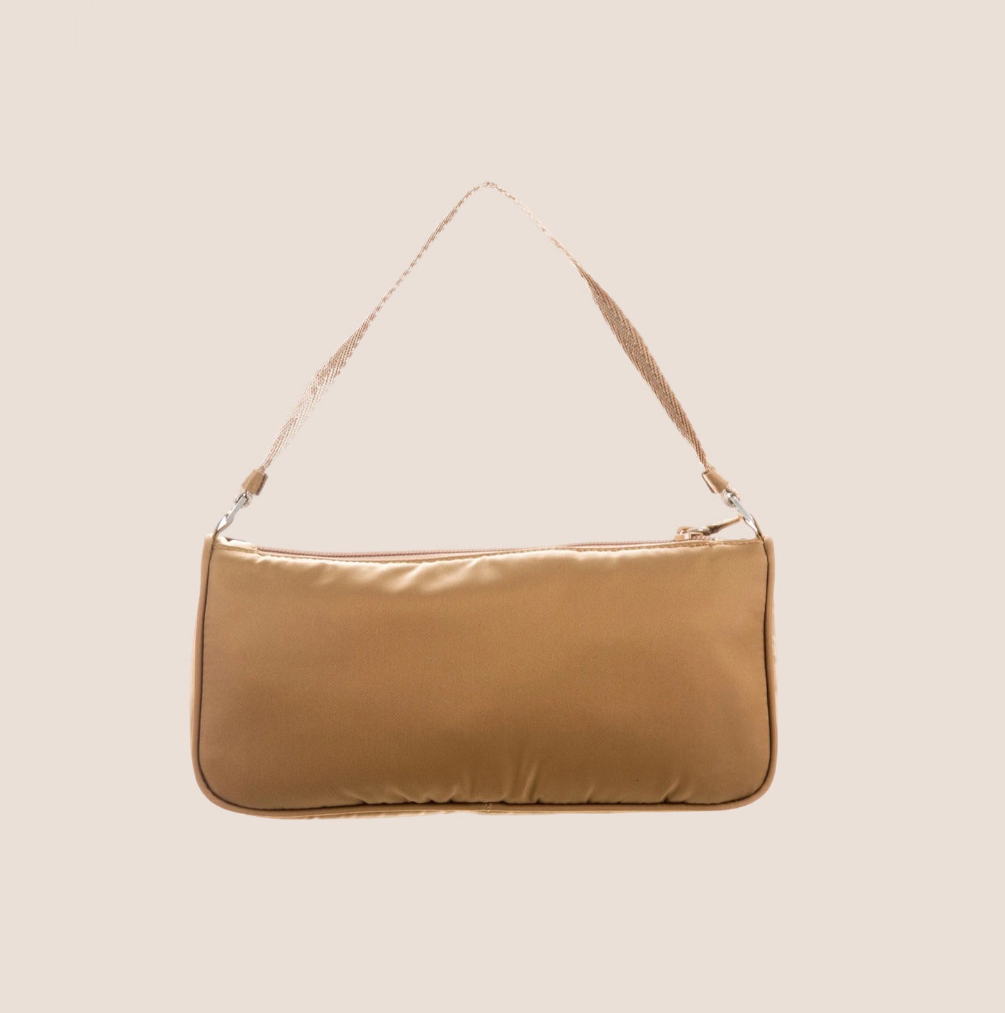 PRADA 2000 BROWN TESSUTO NYLON MINI SHOULDER BAG