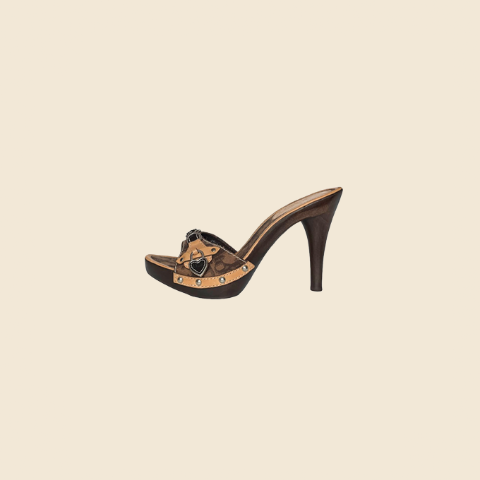 CHRISTIAN DIOR BROWN & BEIGE ROMANTIQUE HEELS