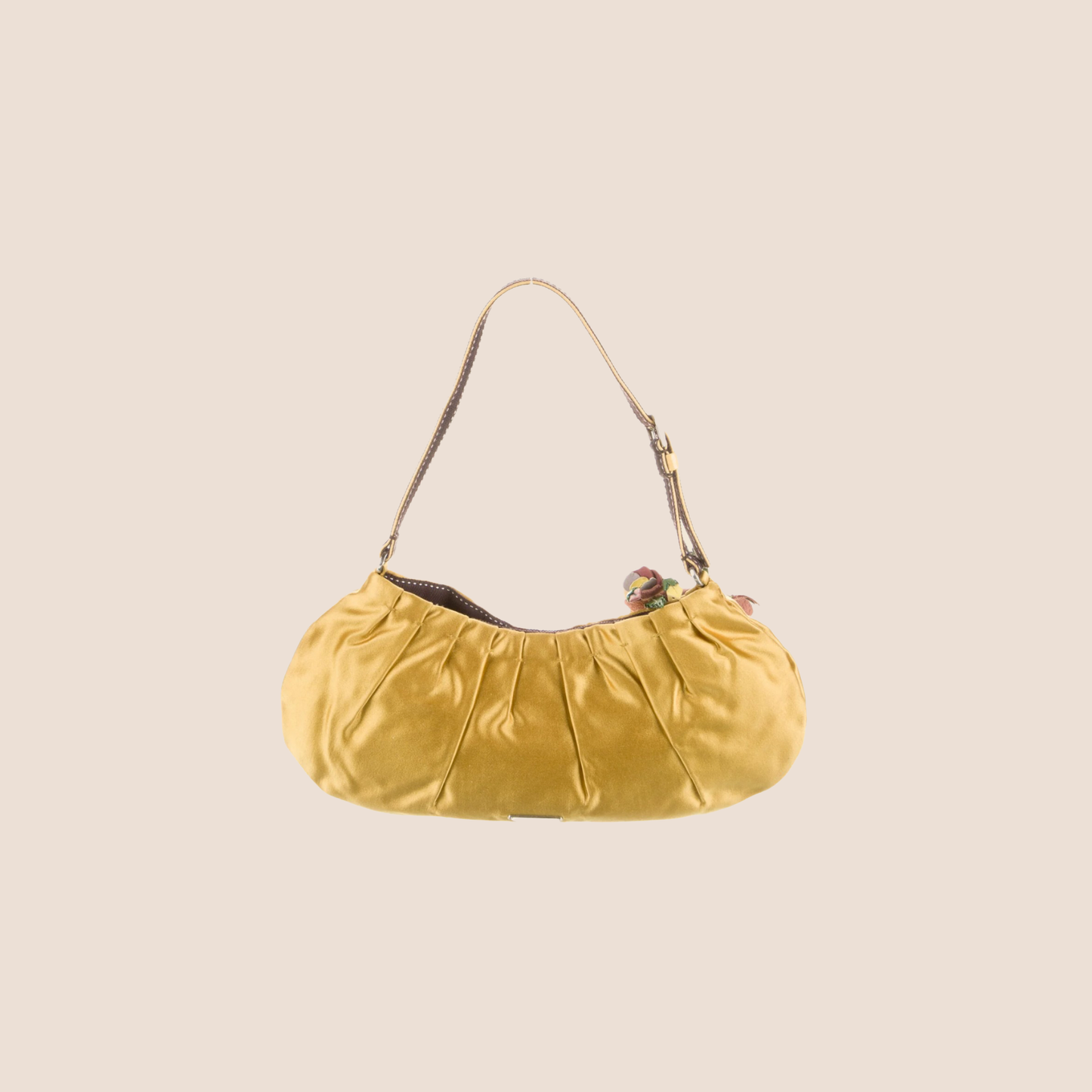 PRADA 2000s RASO FLOWER MINI SHOULDER BAG