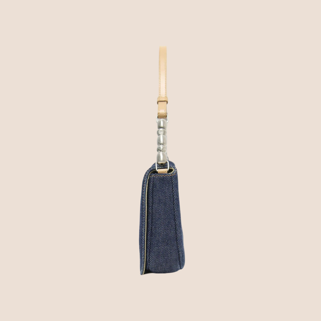 CHRISTIAN DIOR DENIM MALICE SHOULDER BAG