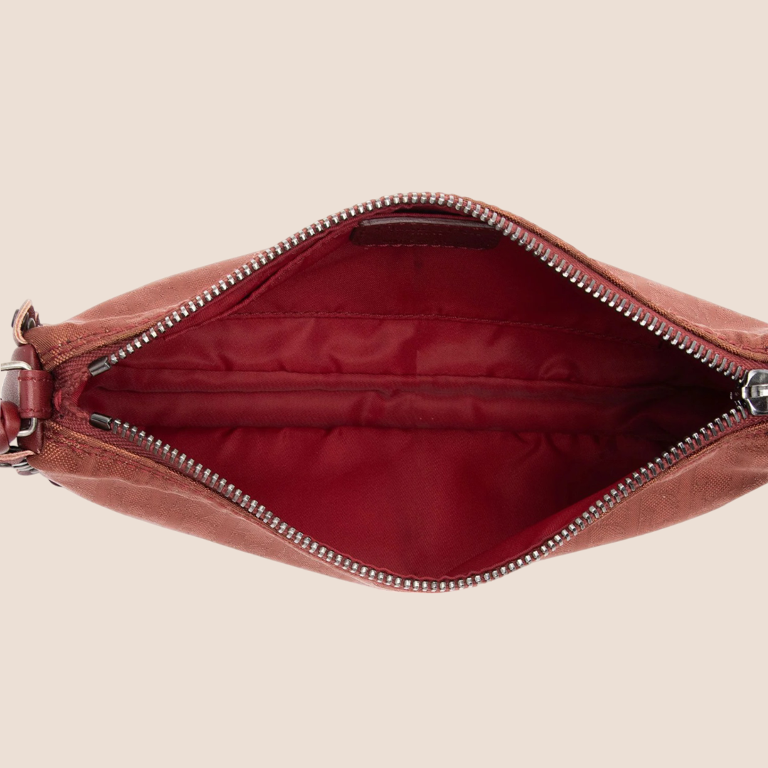 CHRISTIAN DIOR BURGUNDY DIORISSIMO CROSSBODY BAG