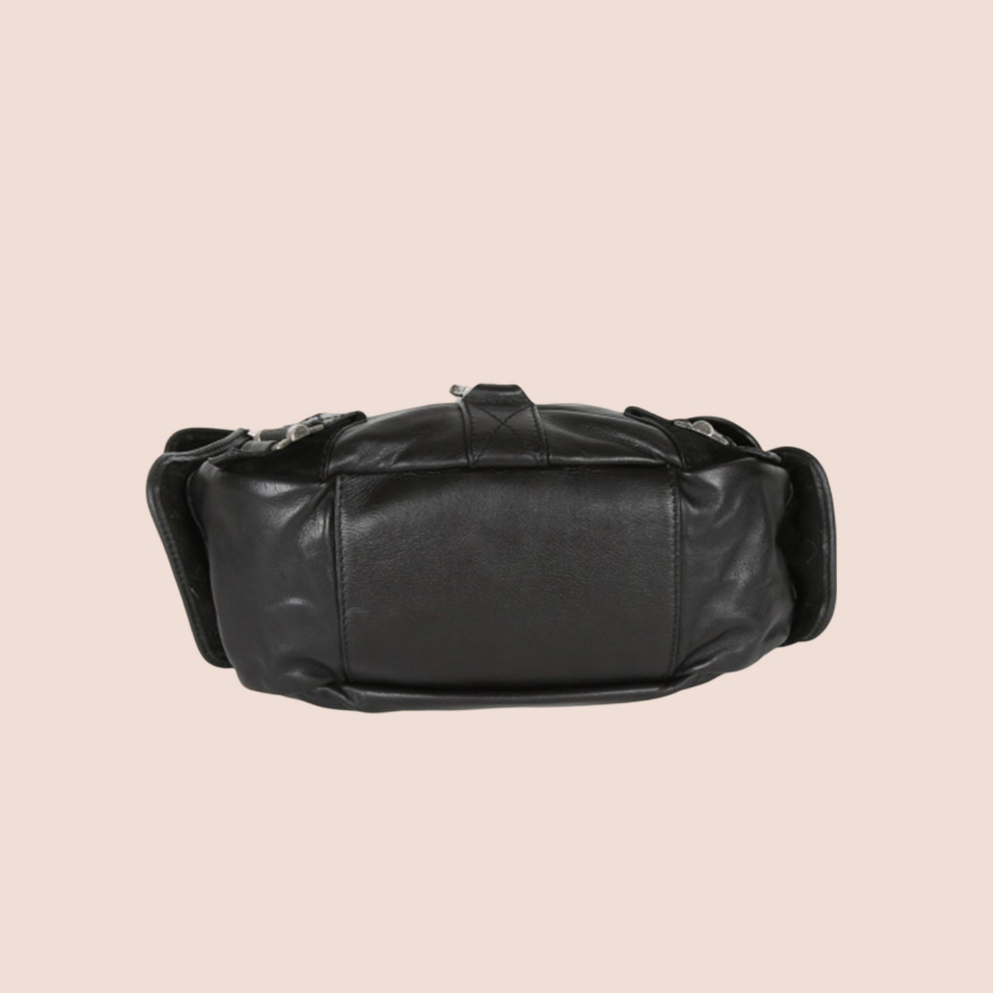 CHRISTIAN DIOR 2006 BLACK SUEDE REBELLE BAG