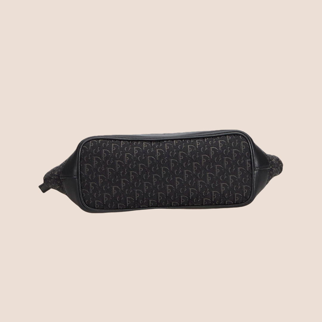 CHRISTIAN DIOR BLACK MINI TROTTER EVERYDAY BAG