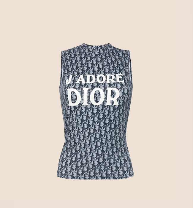 Christian Dior】 ガリアーノ期 トロッター タンクトップ 美品 Christian Dior】 ガリアーノ期 トロッター タンクトップ 美品