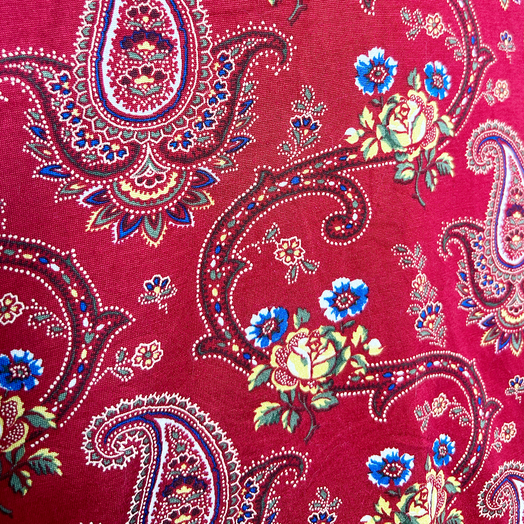 CHRISTIAN DIOR 2002 RED BANDANA MINI DRESS