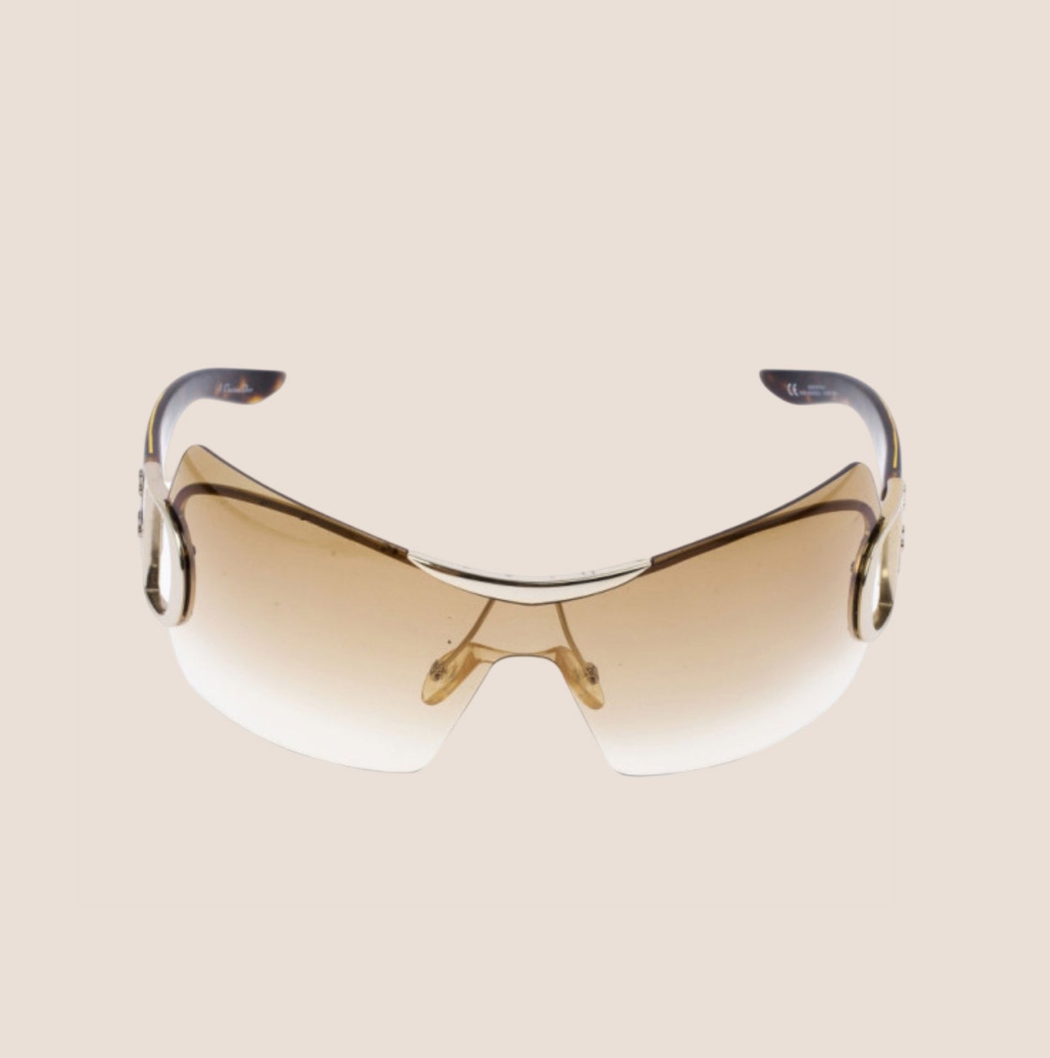 Brown Dior Shield Sunglasses Dior DIOR SO LIGHT 2 BROWN/BROWN SHADED 61/20/130 shield  main image 4