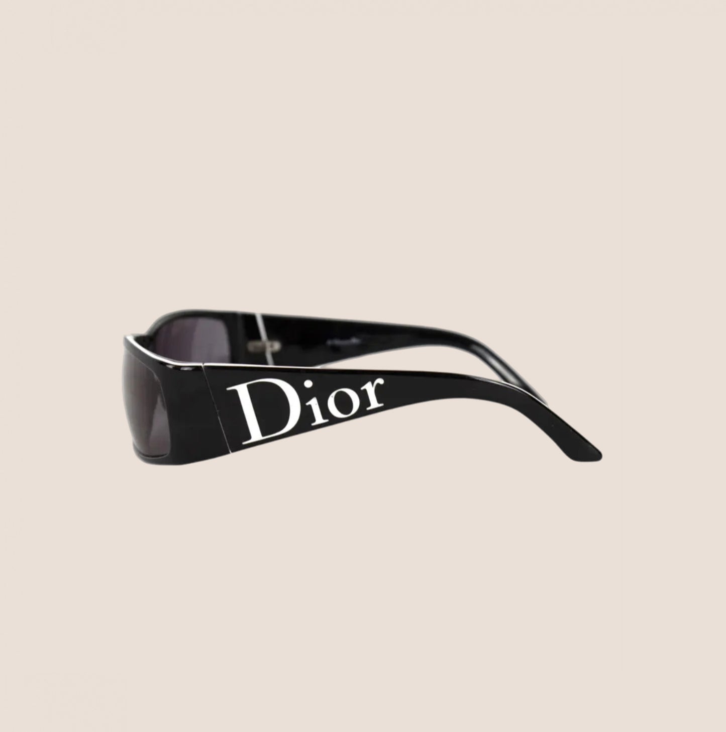CHRISTIAN DIOR DIOR 1 BLACK LOGO SUNGLASSES