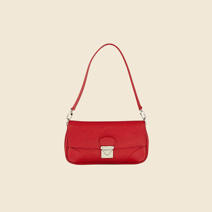 LOUIS VUITTON RED EPI SEGUR SHOULDER BAG