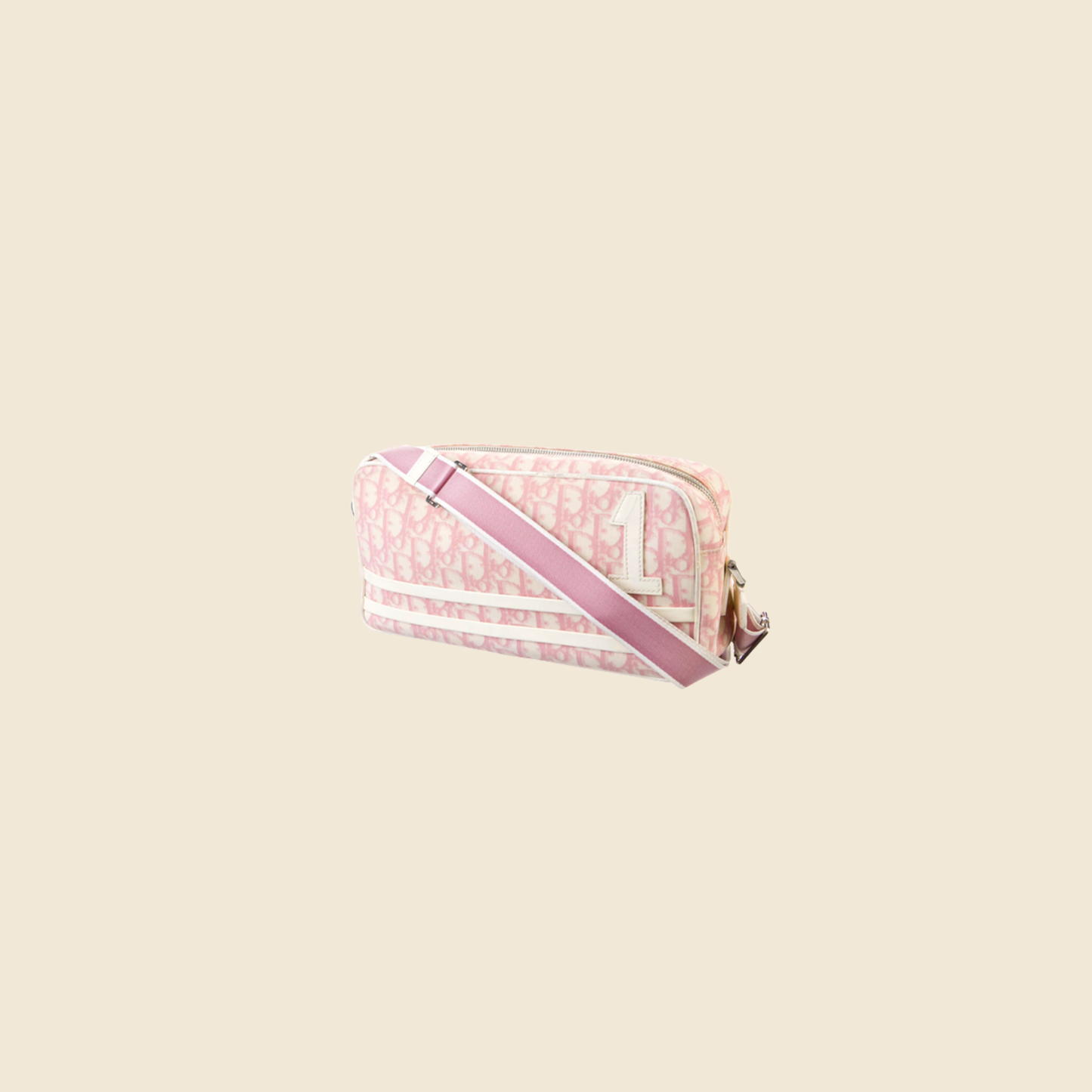CHRISTIAN DIOR 2004 PINK TROTTER CROSSBODY BAG